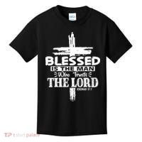 Blessed Is The Man Who Trusts The Lord Funny Christian Bible Kids T-Shirt thumb 0