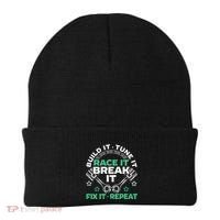 Build It Tune It Race It Break It Fix It Repeat Motorsport Beanie thumb 0