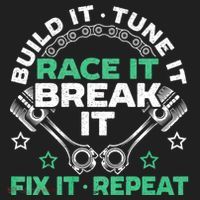 Build It Tune It Race It Break It Fix It Repeat Motorsport Beanie thumb 2