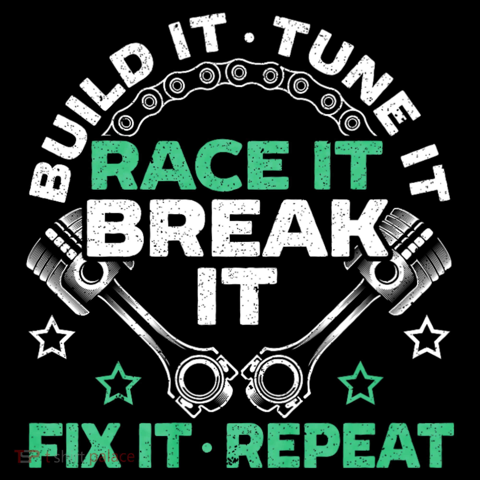 Build It Tune It Race It Break It Fix It Repeat Motorsport Mousepad