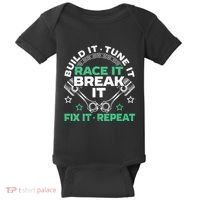 Build It Tune It Race It Break It Fix It Repeat Motorsport Baby Bodysuit thumb 0