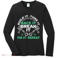 Build It Tune It Race It Break It Fix It Repeat Motorsport Women's Long Sleeve Shirt thumb 0