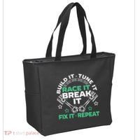 Build It Tune It Race It Break It Fix It Repeat Motorsport Tote Bag thumb 2
