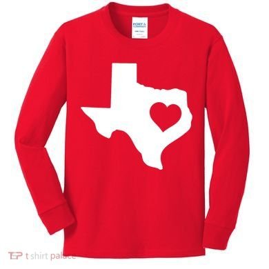 Born In Texas Home Kids Long Sleeve Shirt