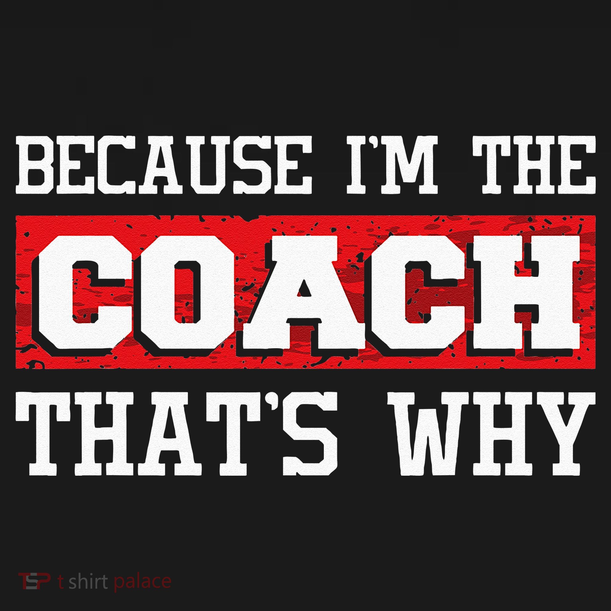 Because Im The Coach Thats Why Kickboxing Boxing Boxer T-Shirt