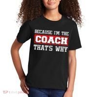 Because Im The Coach Thats Why Kickboxing Boxing Boxer Kids T-Shirt thumb 2