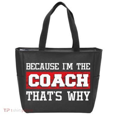 Because Im The Coach Thats Why Kickboxing Boxing Boxer Tote Bag