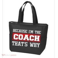 Because Im The Coach Thats Why Kickboxing Boxing Boxer Tote Bag thumb 3