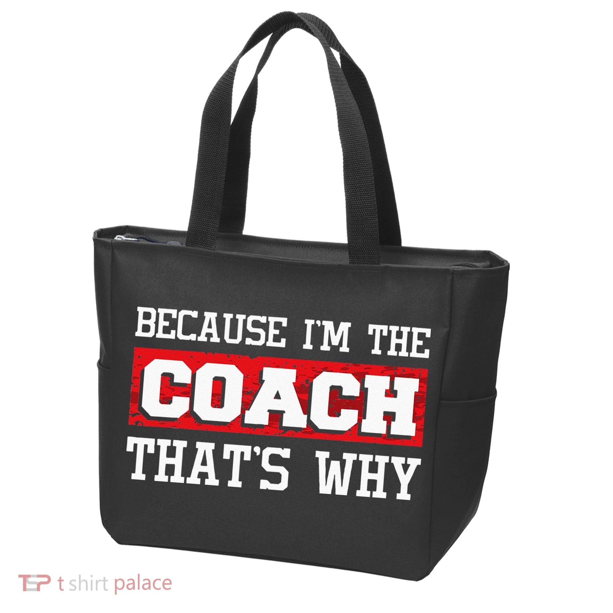 Because Im The Coach Thats Why Kickboxing Boxing Boxer Tote Bag