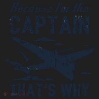 Because Im The Captain Thats Why Funny Pilot Gift Hat thumb 2