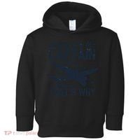 Because Im The Captain Thats Why Funny Pilot Gift Toddler Hoodie thumb 0