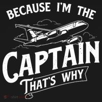 Because Im The Captain Thats Why Aircraft Airline Pilot Backpack thumb 2