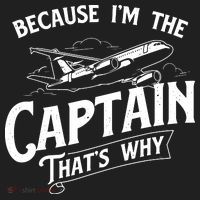 Because Im The Captain Thats Why Aircraft Airline Pilot Tumbler thumb 3
