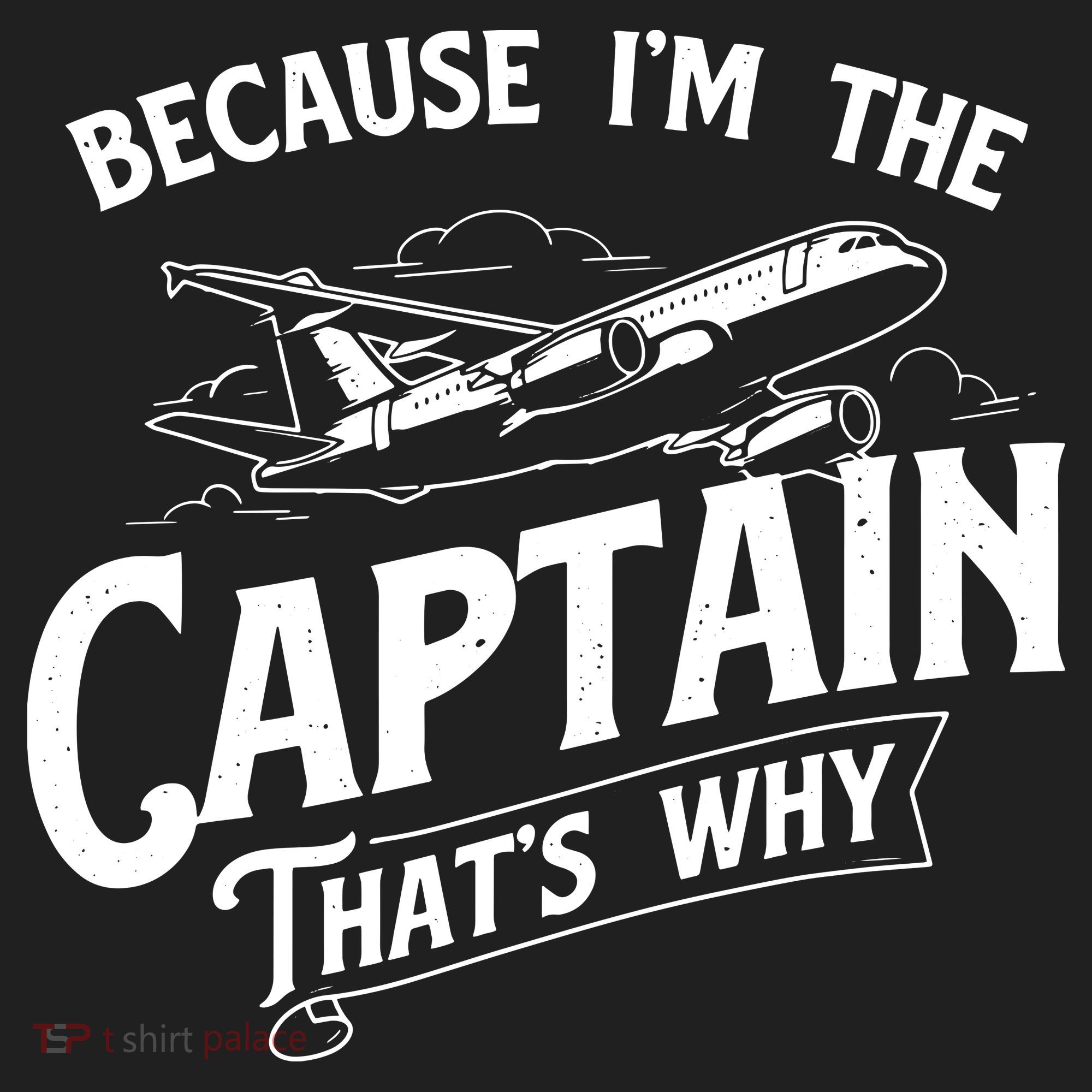 Because Im The Captain Thats Why Aircraft Airline Pilot Tumbler