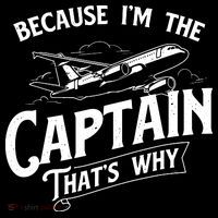 Because Im The Captain Thats Why Aircraft Airline Pilot Ornament thumb 1