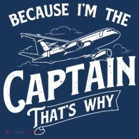 Because Im The Captain Thats Why Aircraft Airline Pilot Hat thumb 2