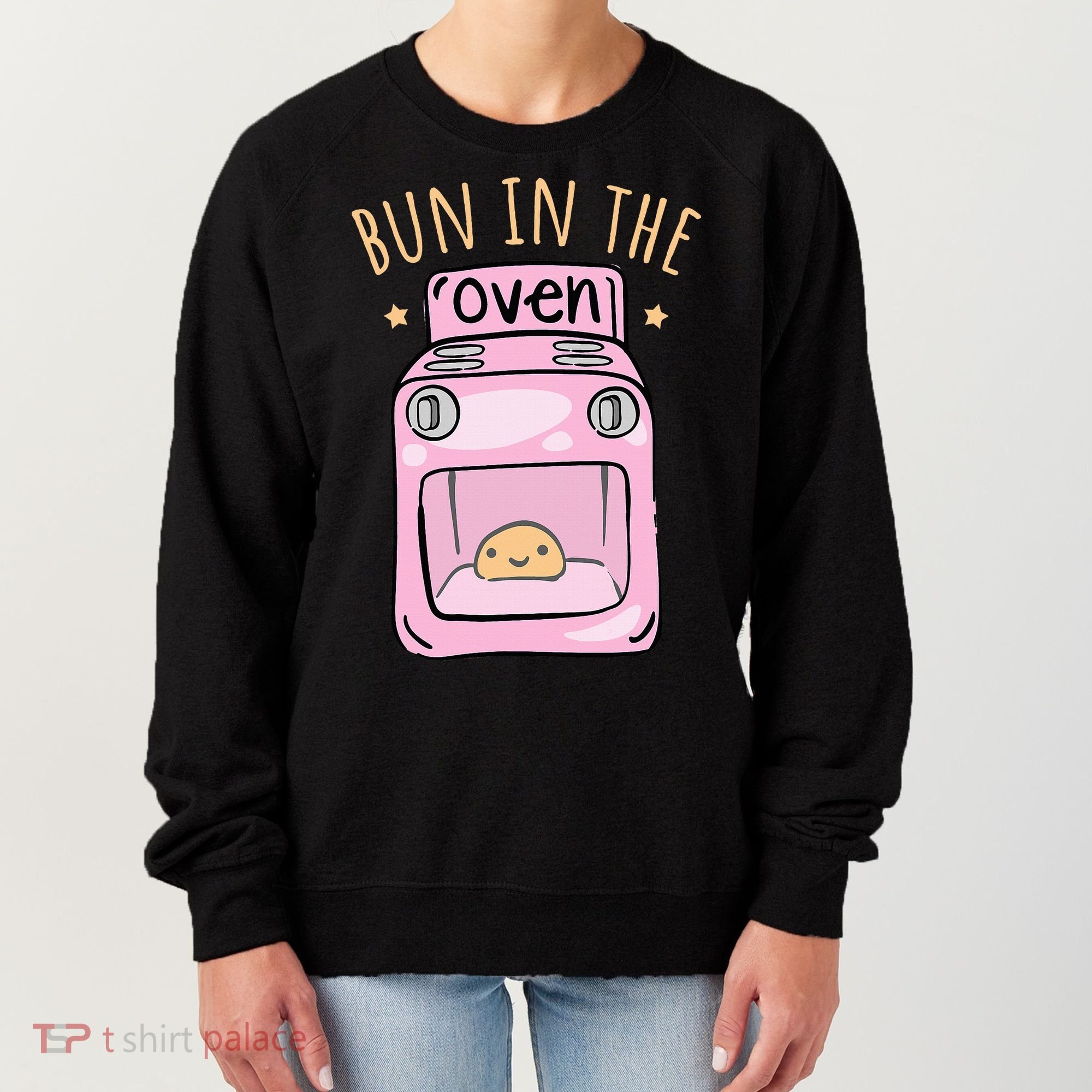 Bun In The Oven Baby Announcement Women's Sweatshirt