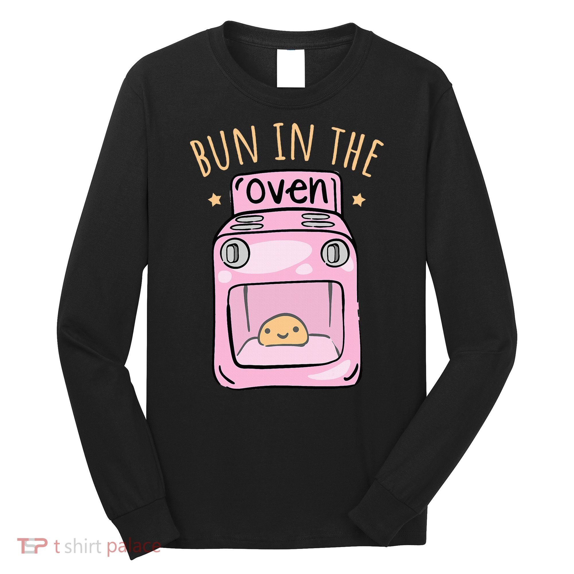 Bun In The Oven Baby Announcement Long Sleeve Shirt