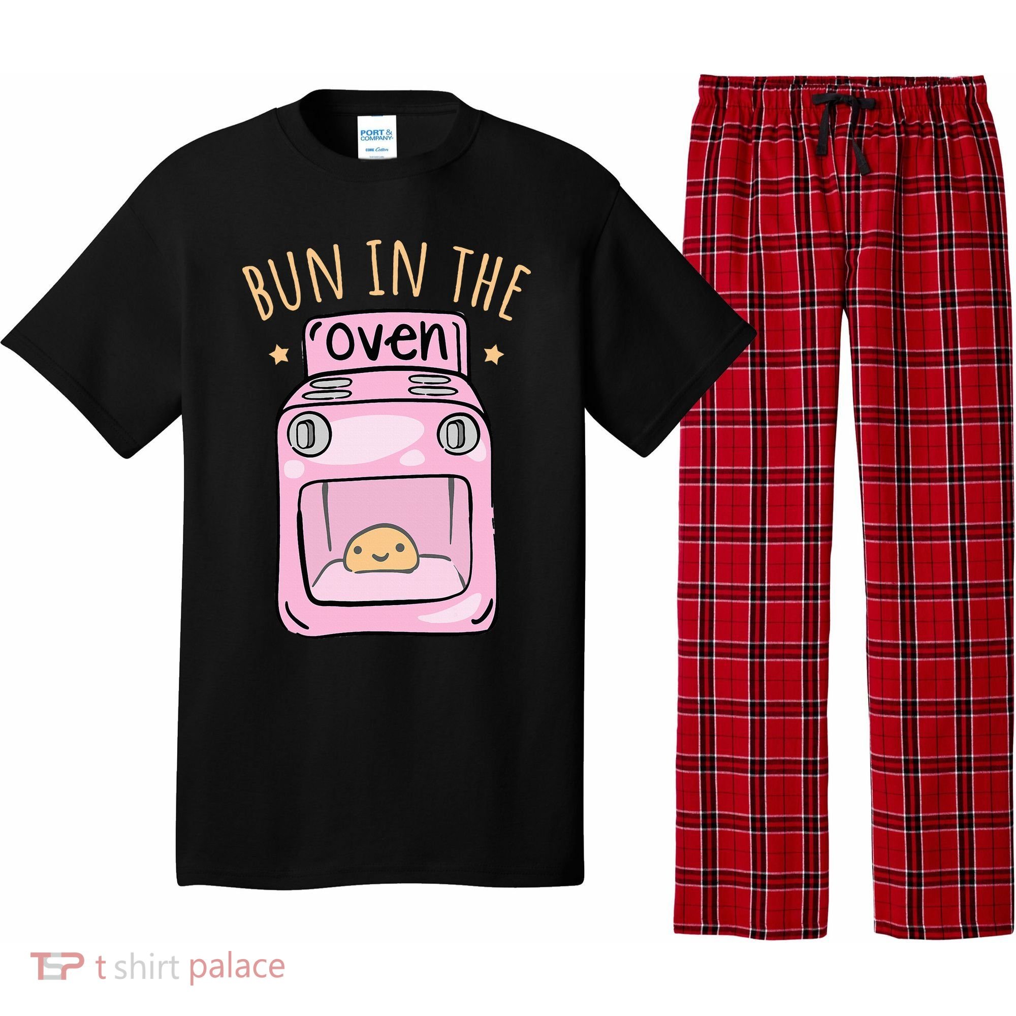 Bun In The Oven Baby Announcement Pajama Set