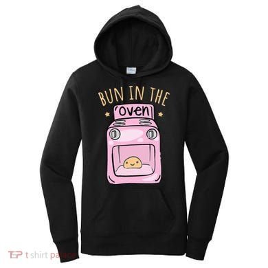 Bun In The Oven Baby Announcement Women's Hoodie