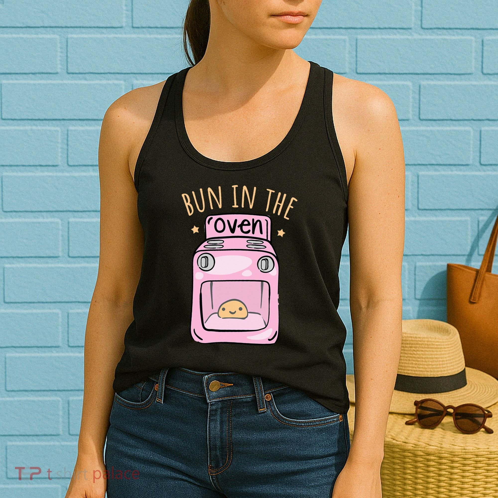 Bun In The Oven Baby Announcement Women's Tank Top