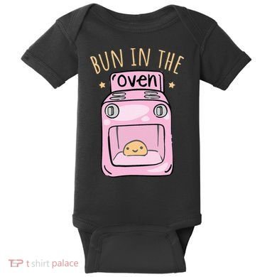 Bun In The Oven Baby Announcement Baby Bodysuit