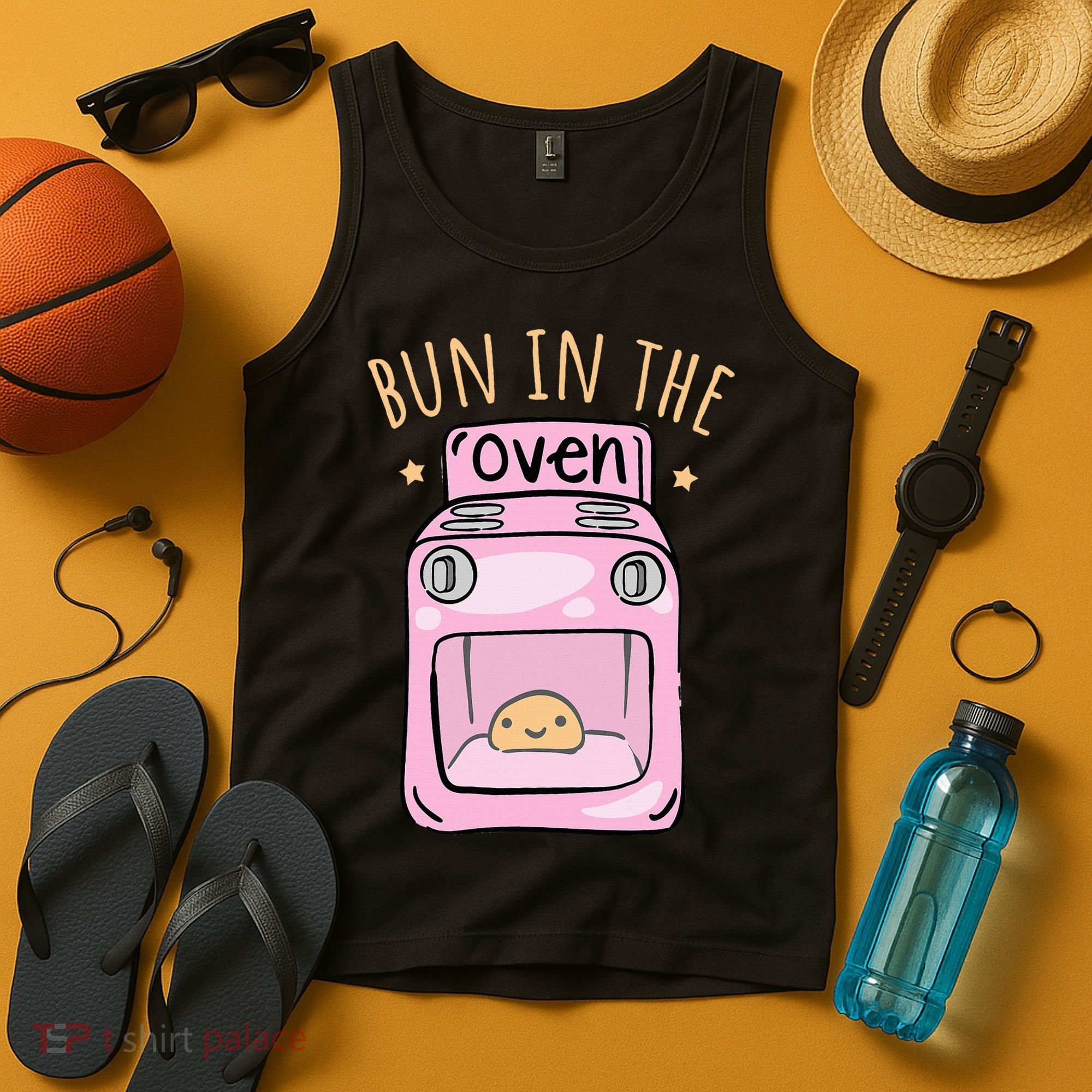Bun In The Oven Baby Announcement Tank Top