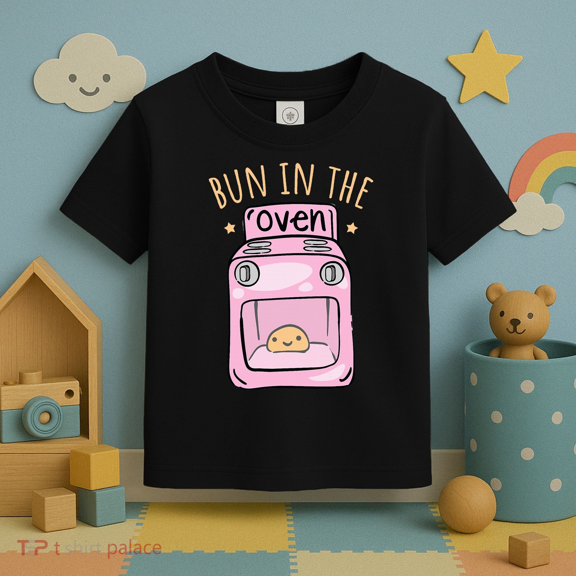 Bun In The Oven Baby Announcement Toddler T-Shirt