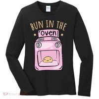 Bun In The Oven Baby Announcement Women's Long Sleeve Shirt thumb 0