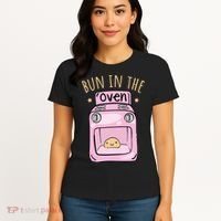 Bun In The Oven Baby Announcement Women's T-Shirt thumb 4