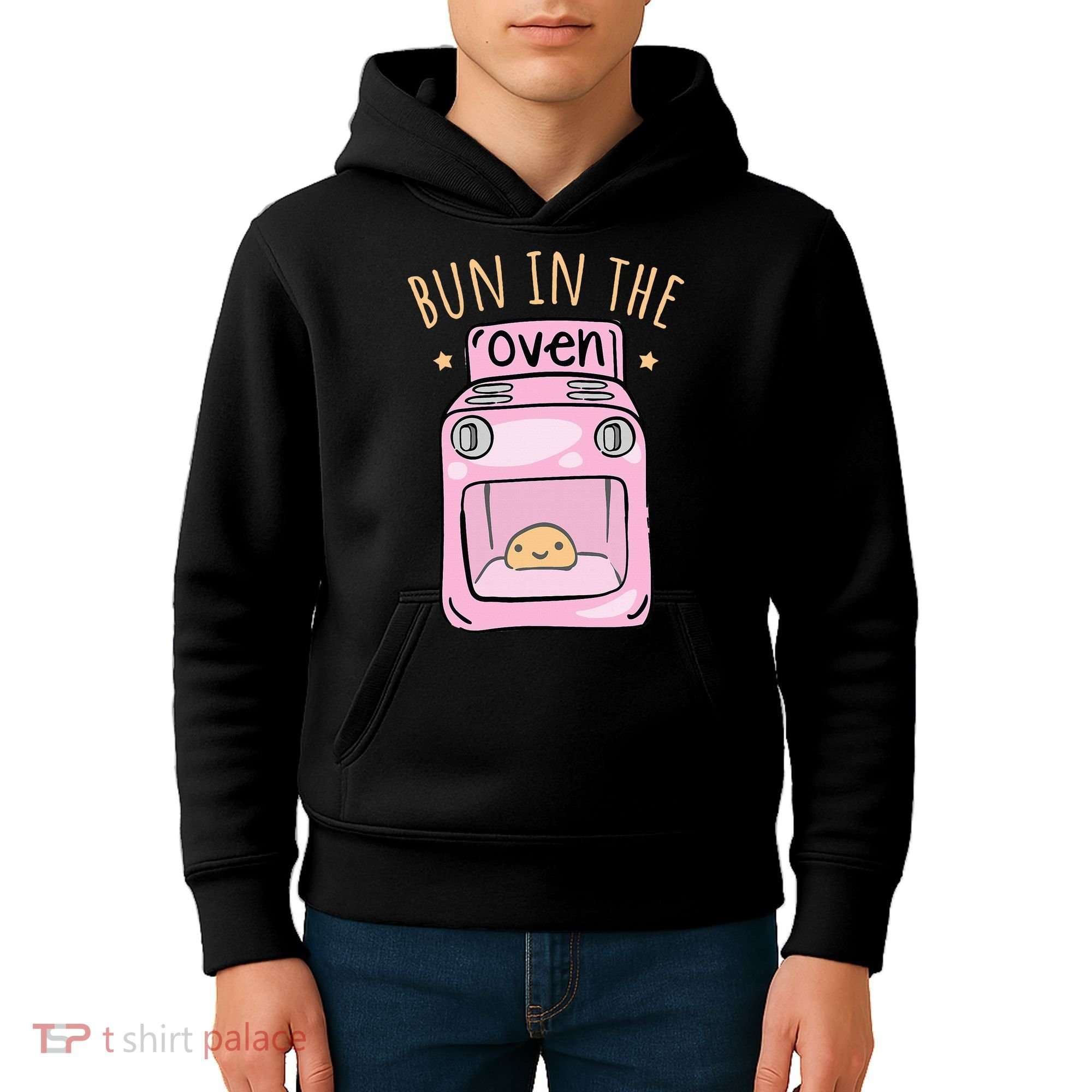 Bun In The Oven Baby Announcement Kids Hoodie