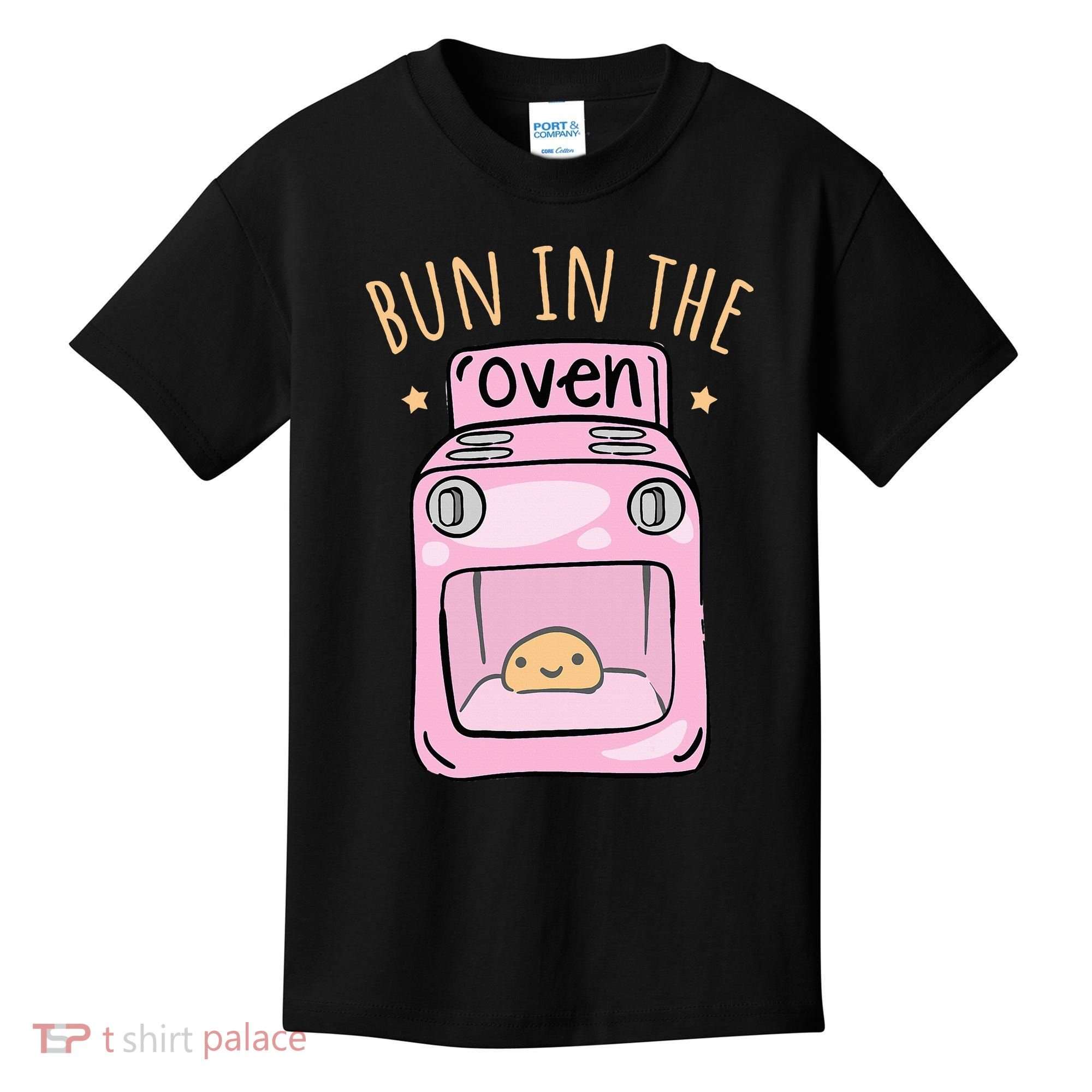 Bun In The Oven Baby Announcement Kids T-Shirt