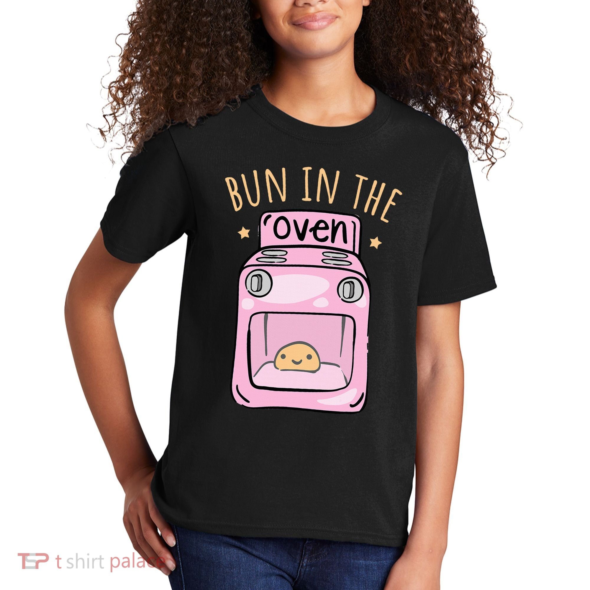 Bun In The Oven Baby Announcement Kids T-Shirt