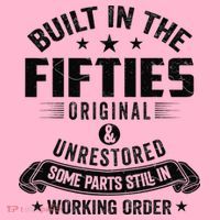 Built In The Fifties Built In The 50s Birthday Coaster thumb 2