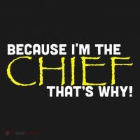 Because Im The Chief Thats Why Funny Police Gift Long Sleeve Shirt thumb 2