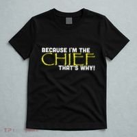 Because Im The Chief Thats Why Funny Police Gift T-Shirt thumb 5