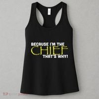 Because Im The Chief Thats Why Funny Police Gift Women's Tank Top thumb 3