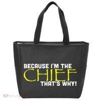 Because Im The Chief Thats Why Funny Police Gift Tote Bag thumb 0