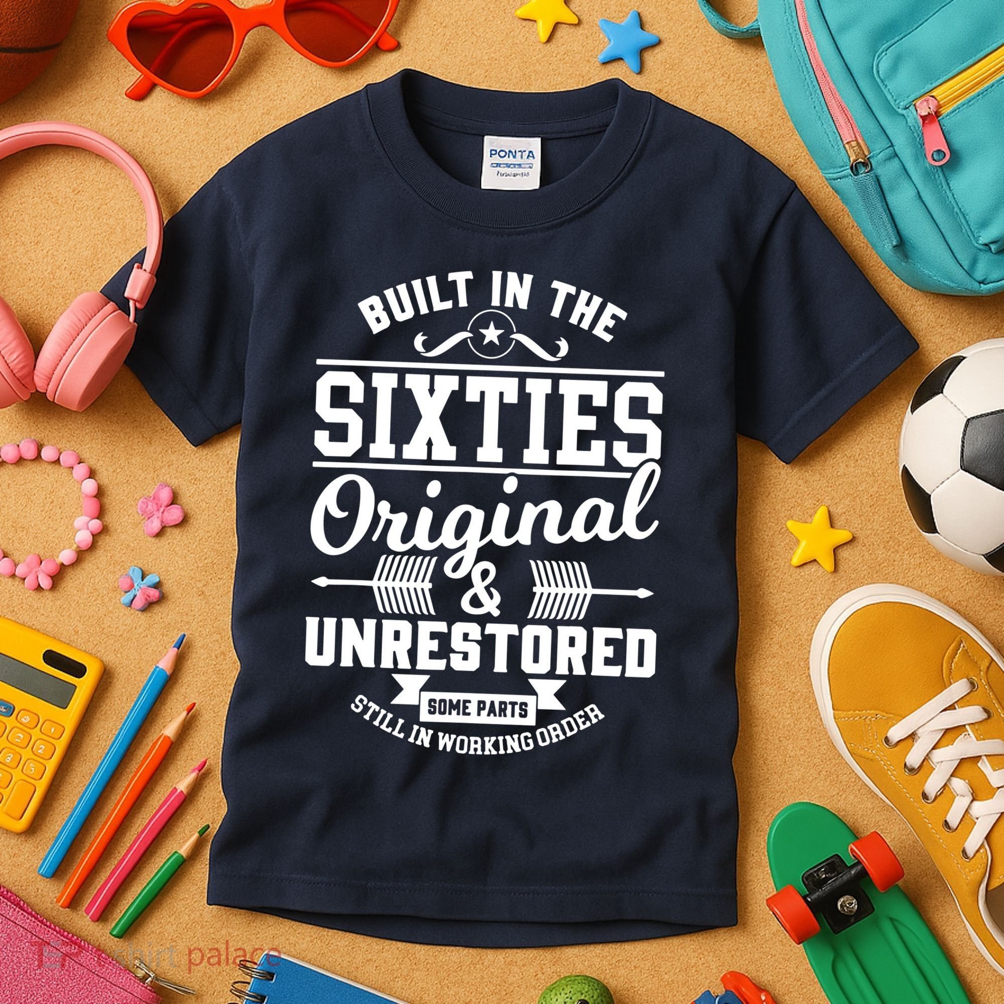 Built In The Sixties Original & Unrestored Kids T-Shirt
