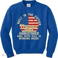 Built In The Fifties Original &Unrestored Born In The 1950s Kids Sweatshirt thumb 0