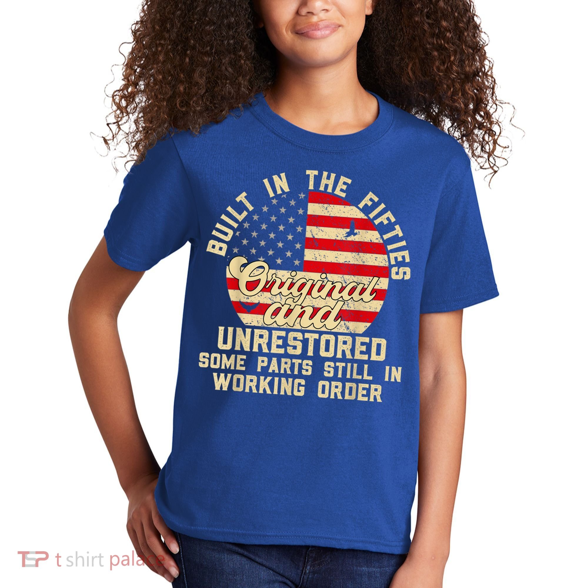 Built In The Fifties Original &Unrestored Born In The 1950s Kids T-Shirt