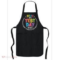 Bruh Its Test Day Rock The Test Teacher Student Testing Day Apron thumb 0