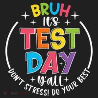 Bruh Its Test Day Rock The Test Teacher Student Testing Day Golf Towel thumb 3