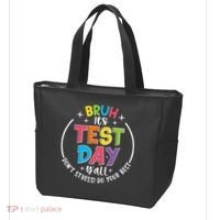 Bruh Its Test Day Rock The Test Teacher Student Testing Day Tote Bag thumb 3