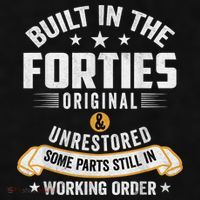 Built In The Forties Built In The 40s Birthday Ladies PosiCharge Tri-Blend Wicking Tank thumb 2