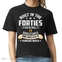 Built In The Forties Built In The 40s Birthday Comfort Colors Boxy T-Shirt thumb 0