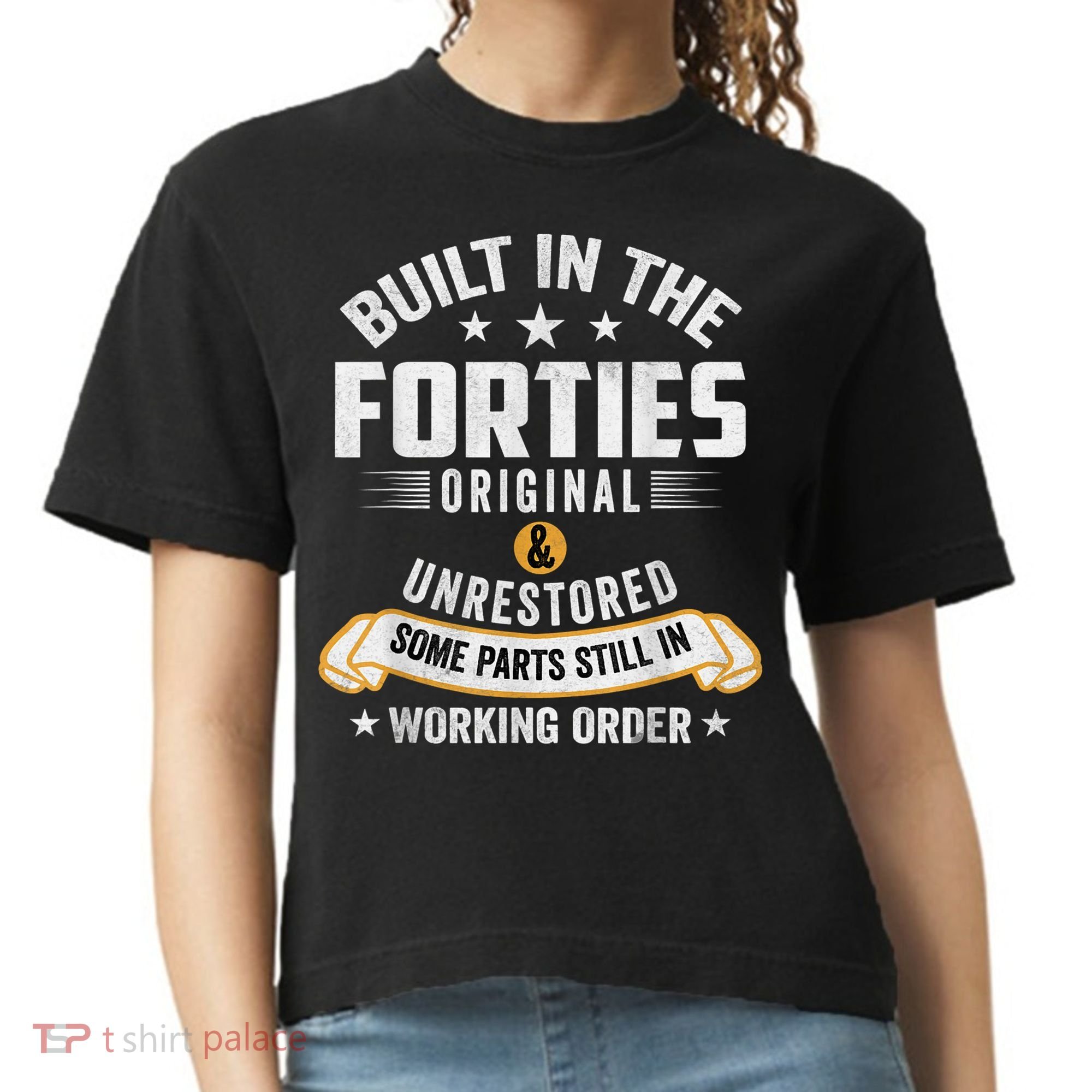 Built In The Forties Built In The 40s Birthday Comfort Colors Boxy T-Shirt
