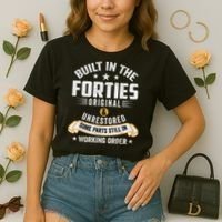 Built In The Forties Built In The 40s Birthday Comfort Colors Boxy T-Shirt thumb 2