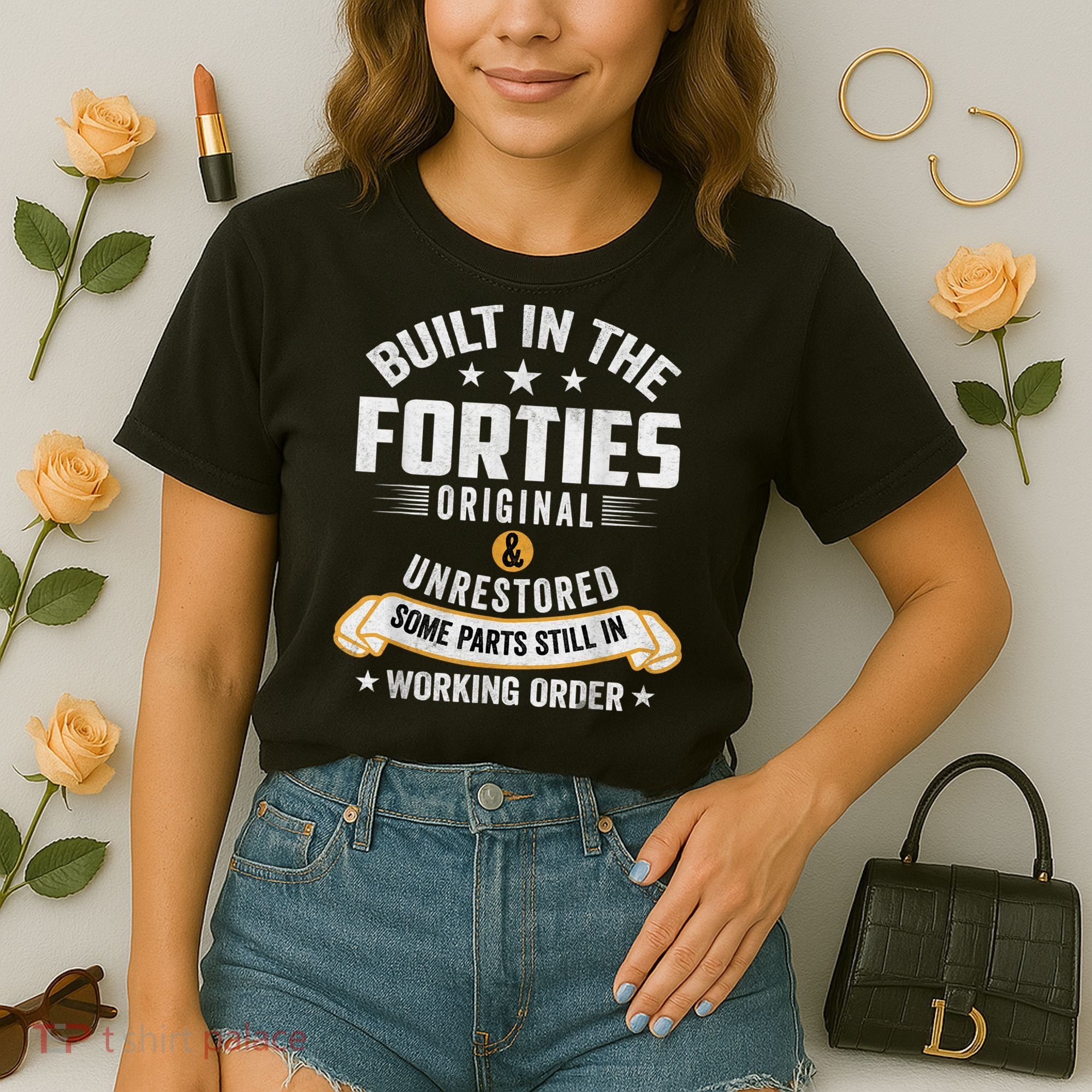 Built In The Forties Built In The 40s Birthday Comfort Colors Boxy T-Shirt