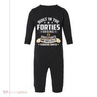 Built In The Forties Built In The 40s Birthday Infant Fleece One Piece thumb 0